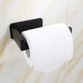 thumbnail image 3 of Soporte de papel higiénico para baño de estilo montado en la pared, soporte para toallas de papel de baño para el hogar, acero inoxidable, negro seitruly  HA4513-02B, 3 of 6