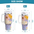 thumbnail image 6 of Yayeee 40oz Stainless Steel Tumbler with Handle Double Insulated Bottle, Purple Clouds, 6 of 8