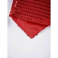 thumbnail image 5 of Fldy Kids Boys Girls Hip-hop Jazz Dance Costume Sequins Jacket Vest Waistcoat Stage Performance Party Red 150, 5 of 6