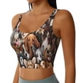 thumbnail image 2 of Gukieu various dog breeds Print Women's Sports Vest, Low-neck U-shaped Removable Pad Sports Bra for Yoga, Exercise, Dance-XX-Large, 2 of 8
