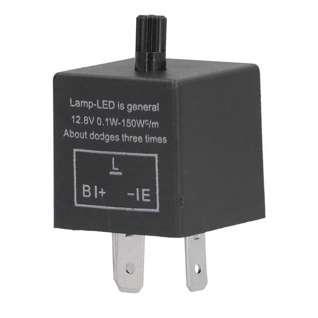 Relé Intermitente, Relé Intermitente Electrónico De Ahorro De Energía Plug And Play Frecuencia Ajustable Portátil Para Luz De Señal De Giro Para Equipo Antiparpadeo