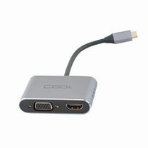 4-in-1 HDMI 3.0 USB-A to USB-C Display Adapter, Black