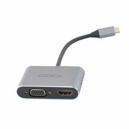 4-in-1 HDMI 3.0 USB-A to USB-C Display Adapter, Black