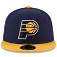 thumbnail image 2 of Men's New Era Navy/Yellow Indiana Pacers Official Team Color 2Tone 59FIFTY Fitted Hat, 2 of 6