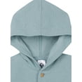 thumbnail image 2 of Gerber Baby Neutral Long Sleeve Hooded Romper, Sizes Newborn - 24 Months, 2 of 7