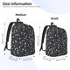 thumbnail image 2 of Disketp Dog Paw print Canvas Backpack Lightweight Travel Daypack Student Rucksack Laptop Backpack-Small, 2 of 5