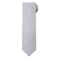 thumbnail image 2 of Jacob Alexander Boys' Prep Woven Subtle Mini Squares Regular Self-Tie Neck Tie - Silver, 2 of 7
