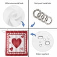 thumbnail image 5 of Valentines Waterproof Fabric Shower Curtain, Romantic Red Lips Love Heart Waterproof Fabric Shower Curtain for Bathroom Curtains Bathtubs Hotel Washable Shower Curtains with 12 Hooks Long 72x78in, 5 of 8