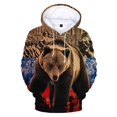 thumbnail image 3 of Sudadera con capucha con estampado 3D de la bandera rusa del oso de Rusia 2023, sudaderas casuales de moda para hombre, sudaderas con capucha de gran tamaño de estilo Harajuku, 3 of 5