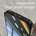 thumbnail image 4 of for iPhone 16 Plus Case Clear Slim, [Built in Lens Protector] [Non Yellowing] TPU Bumper Transparent Back Hard Shell Shockproof Thin for Men Women for iPhone 16 Plus, Blackred, 4 of 5