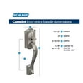 thumbnail image 7 of Schlage Camelot Aged Bronze Door Handleset Grip with Right Handed Accent Door Handle, 7 of 7