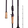 thumbnail image 1 of PURELURE ACUTEVIOLET Fishing Rod Regular Fast Action, Jerkbait Rod Spinning & Baitcasting 2 Piece, TORAY 36 Ton Carbon Fiber, Titanium Frame with Torzite Guide Ring, Carbon Reel Seat 3A Cork Handle, 1 of 7
