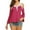 Hot Pink, variant on Crochet Detail Cold Shoulder Top S-2X Mult. Colors