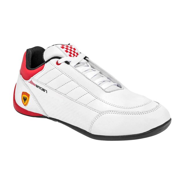 Tenis Tipo Racing Exterior Piel sintética Color Blanco Para Hombre RBBASICS RBBASICS A-214
