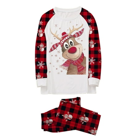 

NECHOLOGY Ugly Christmas Pajamas Family Dad Christmas Pajamas for Family Matching Family Matching Pajamas New Year Suit White X-Large
