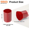 thumbnail image 2 of 12 Rolls Latch Hook Yarn, Latch Hook Kit Yarn Precut Hook Rugs Yarn Making Crochet Bundles for Latch Hook Rug Adults Beginners Tapestry DIY Craft, Red, 2 of 6