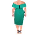 thumbnail image 2 of Betsy & Adam Womens Asymmetric Ruffled Cocktail and Party Dress, 2 of 2