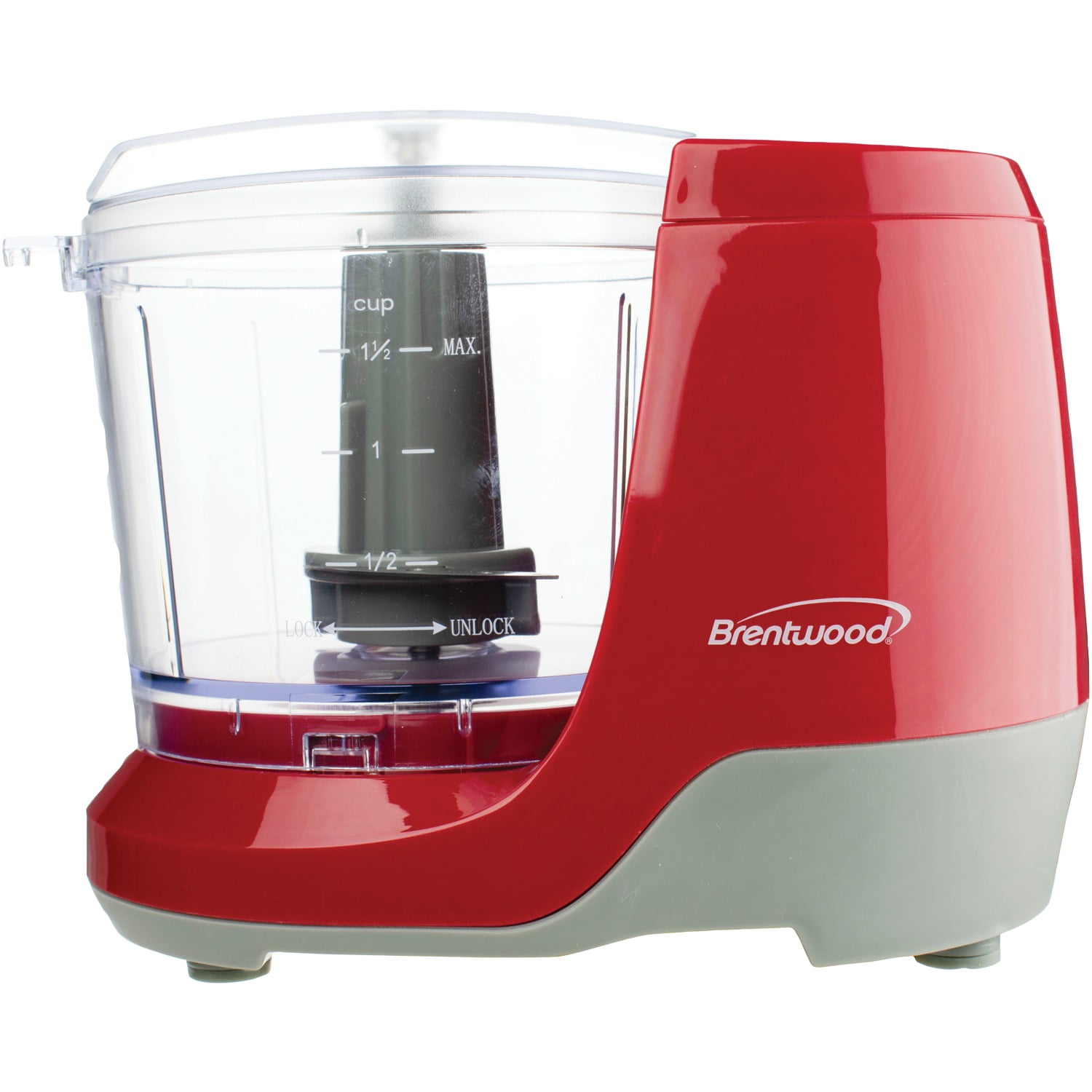 Brentwood MC-109R 1.5 Cup Mini Food Chopper, Red