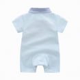 thumbnail image 4 of TOWED22 Toddler Baby Boy Girls Summer Clothes Print Romper Newborn Jumpsuit Country Stuff Sky Blue,3-6 M, 4 of 9
