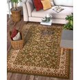 thumbnail image 2 of Infinity Home 549356 Barclay Sarouk 6 ft. 7 in. x 9 ft. 6 in. Rectangular Area Rug in Green, 2 of 5