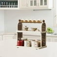 thumbnail image 6 of kowaku Coffee Mug Holder Bathroom Cosmetic Organizer Gift Household Elegant Kitchen Spice Rack Cup Mug Rack Cup Holder for Tea Party Cream White 2 Layer, 6 of 9