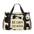 thumbnail image 1 of Balery Panda Doing Yoga Bolsa de Gimnasio para Mujeres, Bolsa de Viaje con Bolsillo Húmedo, Bolsa de Fin de Semana para Mujeres, Bolsa de Viaje Resistente al Agua, 1 of 7