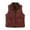 #564-Wine, variant on AUNVITO Women's Lightweight Quilted Sleeveless Vest Stand Collar Button Pocket Solid Color Thermal Outerwear