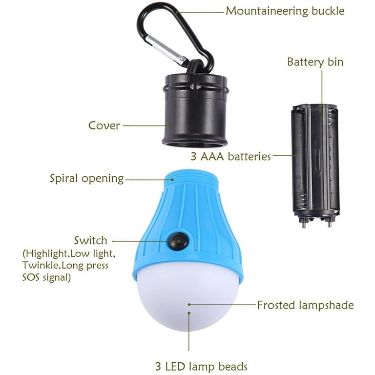 Lepro 350LM Mini LED Camping Lantern with 4 Light Modes for
