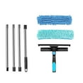thumbnail image 1 of 2 In 1 71inch Window Cleaning Brush With Squeegee Detachable Foldable Scrubber For Glass Tile Wood Floor Washing Brush With Telescopic Extendible Telescopic Washing Brush 180cm Sponge Brush Holder for, 1 of 3