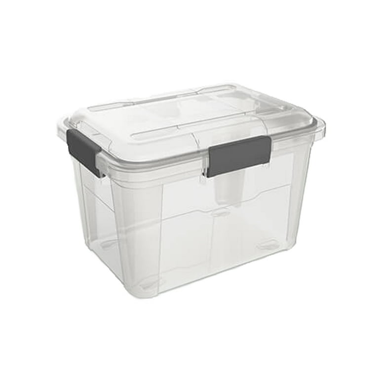 EZ-E6DH 6.5 Gallon EZ Stor® Plastic Container Hinged Lid - Basco USA