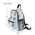 thumbnail image 3 of FORMRS School Backpack with Front Zippered Pocket 12" Student Travel Daypack, Whale Balloon Pattern, 3 of 6