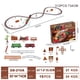 thumbnail image 1 of onlyliua Ofertas Flash Juego de Tren de Juguete con Luces y Sonidos Juego de Tren de Vapor Navideño Vías de Ferrocarril Juguetes Que Funcionan con Pla para Niños, 1 of 7