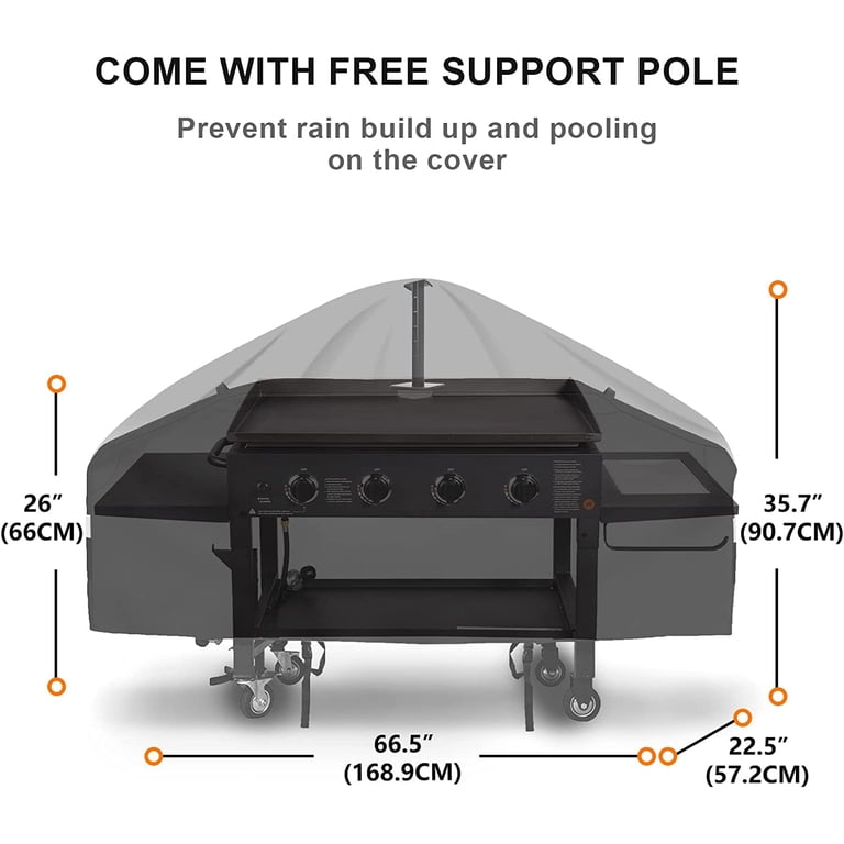 Grisun 5482 Griddle Cover 36 inch for Blackstone 36 inch Griddle with Hood  - 1841,1863,1866,1868,1899,1923,1902,1820,2151,2023,1845, 600D Anti-UV  Waterproof Grill Cover, Full Length, Black - Walmart.com