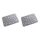 thumbnail image 1 of Injueey Alfombrilla de baño con relieve para ducha, absorbente, lavable, antideslizante, para ancianos, accesorios para lavabo, color gris, 40 gris 40*60 2Conjunto, 1 of 6