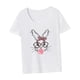thumbnail image 5 of Camiseta de mujer jinwen ropa de Pascua tops de verano M, 5 of 7
