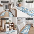 thumbnail image 5 of Lightblue Daisy Flower Green Leaves Pattern Kitchen Rugs Sets Of 3,Kitchen Runner Rugs Non Skid Washable,Decorative Kitchen Floor Mats for Kitchen,Sink,Laundry,17"x30"+ 17"x47" + 17"x59", 5 of 6