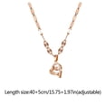 thumbnail image 2 of YYKihy Rose Gold Love Clever Pendant Necklaces Stainless Jewelry Chain Star Necklace For Women, 2 of 8