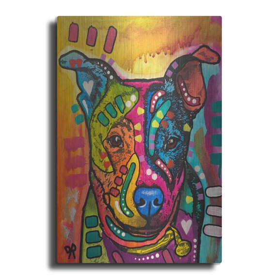 Luxe Metal Art 'Rex' by Dean Russo, Metal Wall Art, 16"x24"