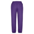 thumbnail image 6 of CHGBMOK Boys and Girls Sports Long Pants Loose Versatile Sweatpants Trousers Purple, 6 of 6