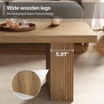 thumbnail image 4 of Tribesigns 47.24" Rectangle Coffee Table, Farmhouse Wooden Center Table for Living Room, 4 of 5