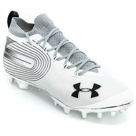 Under Armour Men's Spotlight SF MC Football Shoe, White, 13 D(M) US