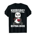 thumbnail image 3 of Camiseta gráfica "Extra Rice" de Panda Divertido para Hombre - 100 % algodón, corte holgado, lavable a máquina - Ideal para verano y actividades al aire libre, 3 of 8