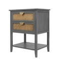 thumbnail image 2 of 2 Drawer Side table,American style, End table,Suitable for bedroom, living room, study, 2 of 6