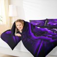 thumbnail image 4 of Homewish Child Racing Car Bedding Comforter Set, Black Purple Automobile Twin Comforter Sets, Cartoon Sports Theme Reversible Bedding Set, Lightweight Room Decor, 2pcs, 4 of 8