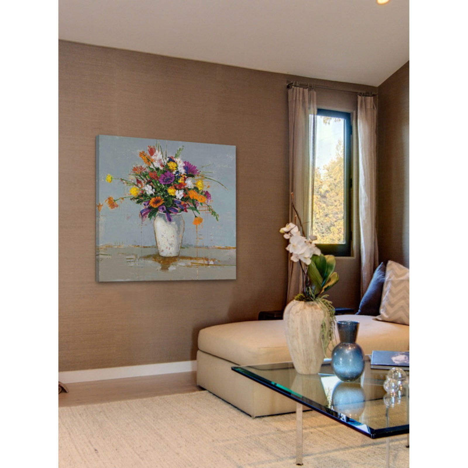 Marmont Hill "Chroma Moments I" by Julie Joy Painting Print on Wrapped Canvas