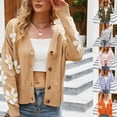 thumbnail image 2 of Cárdigan de punto europeo y americano para mujer, suéter holgado de estilo universitario, estilo ins, novedad de otoño e invierno de 2023, 2 of 3