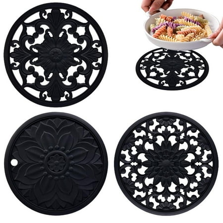 

Fovolat Silicone Trivets Mat Heat and Slip Resistant Hot Dishes Holder Trivets for Hot Pots and Pans Silicone Mat Hot Mats for Countertop Easy to Clean best service