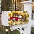 thumbnail image 5 of Hello Summer Magnetic Mailbox Cover 21" X 18" Sunflowers and Bees Mailbox Covers Wraps Post Letter Box Cover Garden Decorations, 5 of 5