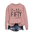 thumbnail image 4 of Tiweut Sweatshirt Women Letter Print Sweatshirt Long Sleeve Loose Pullover Crew Neck Lady Tops, 4 of 4