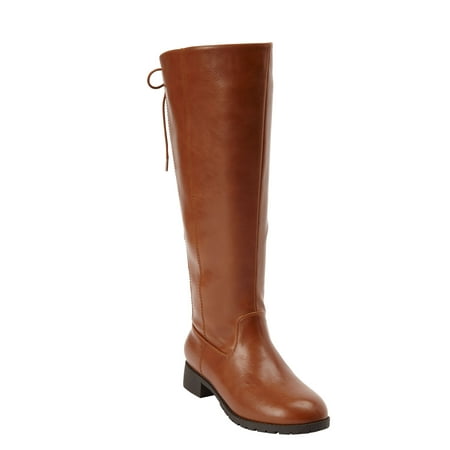 

Comfortview Wide Width Charleston Wide Calf Boot | Tall Knee High | Women s Winter Shoes - 9 1/2 W Luggage Brown